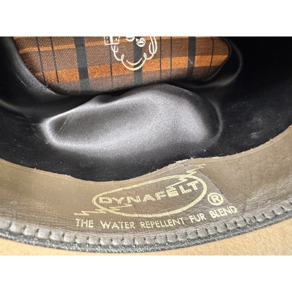 Country Gentleman Dynafelt 100% Fur blend Water Repellent Hat Men's Size M Brown - Picture 3 of 15